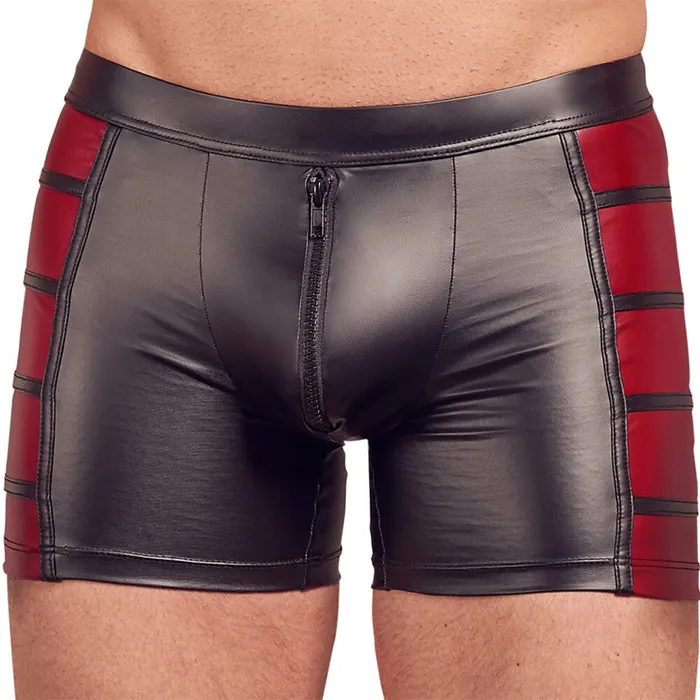NEK Anal NEK Matte Look Pants In Black And Red