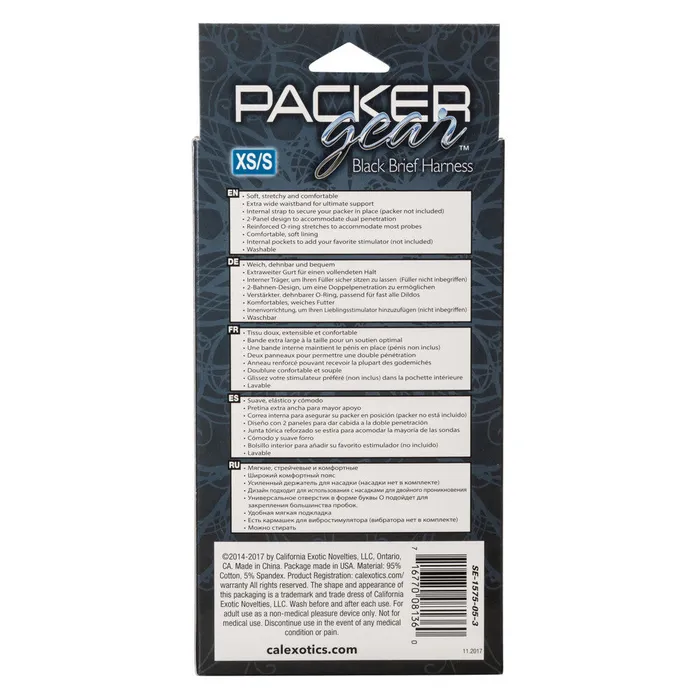Packer Gear Brief Harness Extra Small To Small CalExotics Female Sex Toys Packer Gear Brief Harness Extra Small To Small CalExotics Female Sex Toys