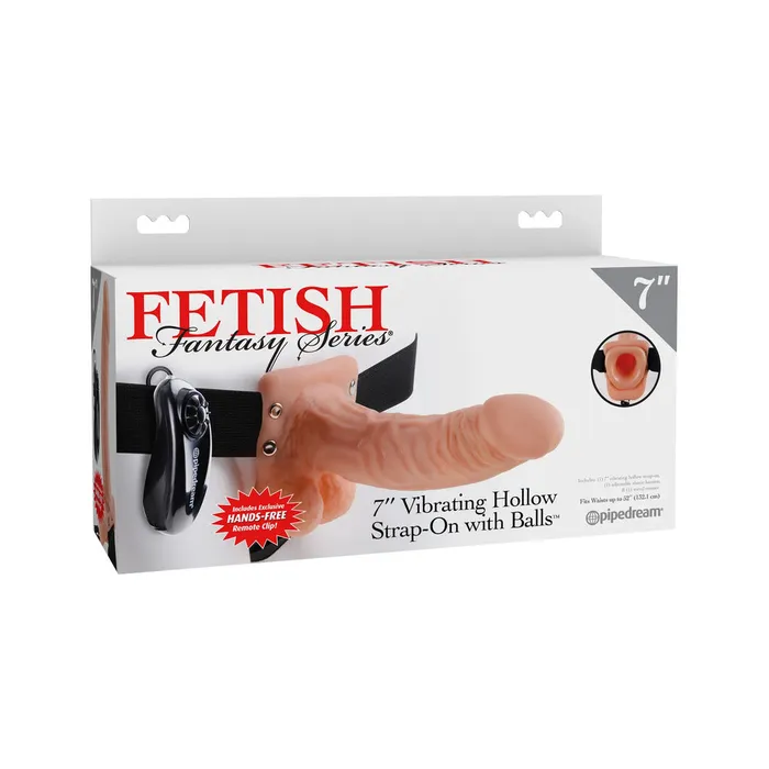 Pipedream Female Sex Toys Fetish Fantasy Series 7 Inch Vibrating Hollow StrapOn Flesh Pipedream Female Sex Toys Fetish Fantasy Series 7 Inch Vibrating Hollow StrapOn Flesh