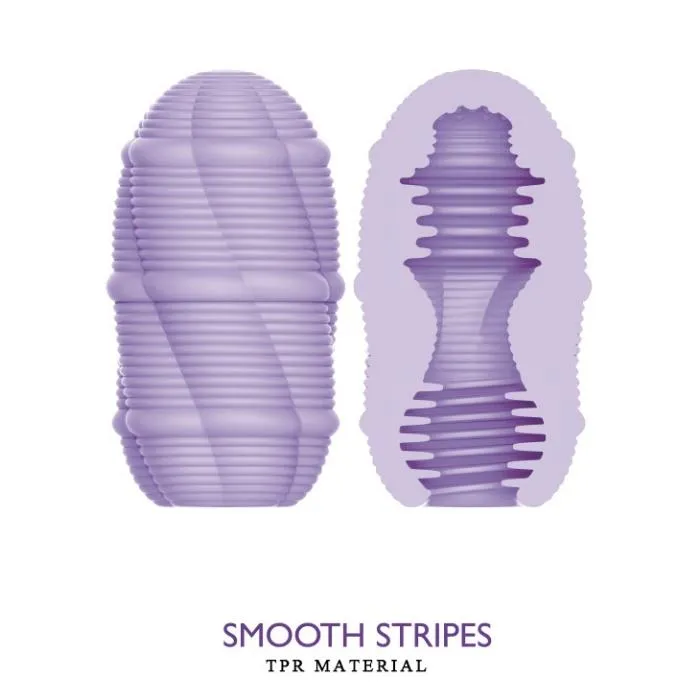 pretty love Pretty Love Mini Masturbator Egg Smooth Stripes Purple Vibrators