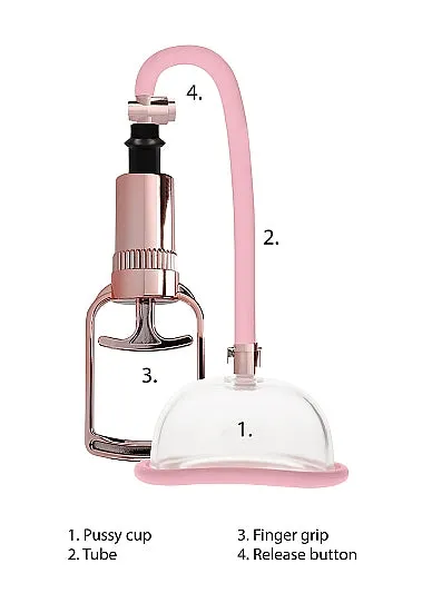 Pumped Pussy Pump Rose Gold SHOTS AMERICA Male Sex Toys