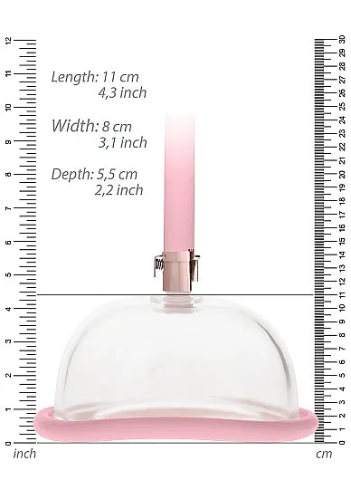 Pumped Pussy Pump Rose Gold SHOTS AMERICA Male Sex Toys