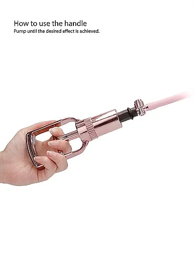 Pumped Pussy Pump Rose Gold SHOTS AMERICA Male Sex Toys
