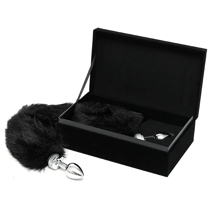 Rimba Anal Butt Plug With Black Tail Small Rimba Anal Butt Plug With Black Tail Small