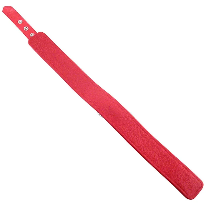 Rouge Garments Plain Red Leather Collar Rouge Restraints Rouge Garments Plain Red Leather Collar Rouge Restraints