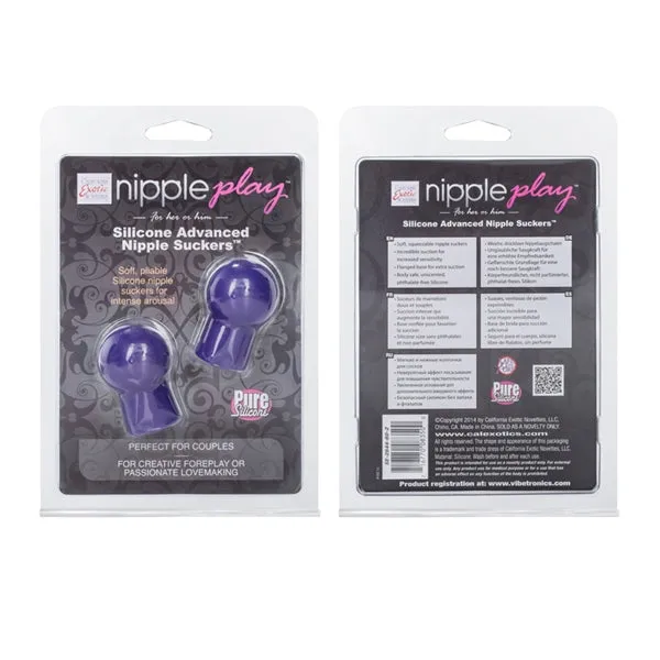 Vibrators California Exotic Novelties Nipple Play Nipple Suckers Advanced Purple