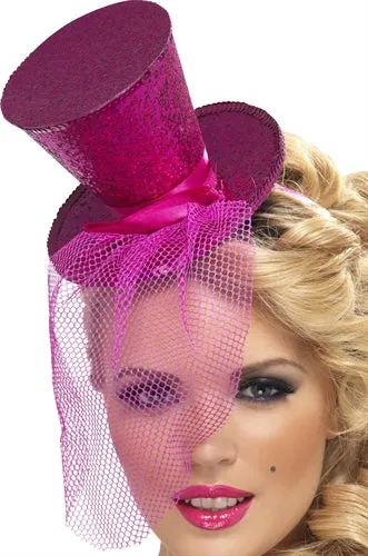 Vibrators Fever Lingerie Mini Top Hat on Headband Hot Pink