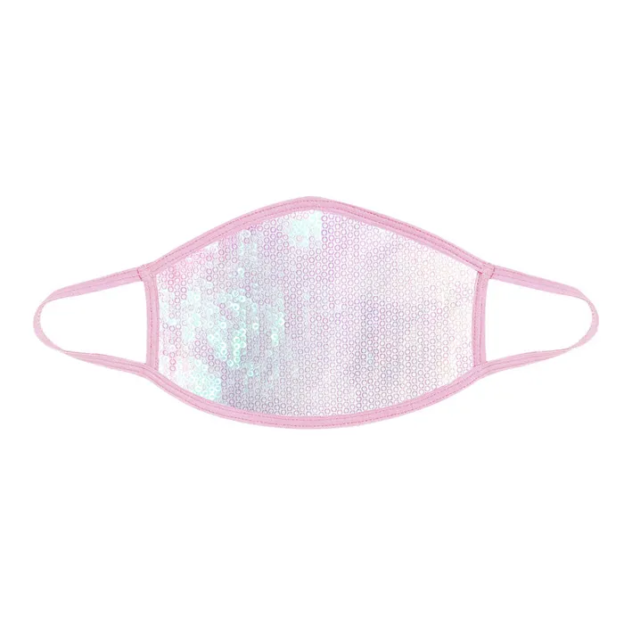 Vibrators Sale Ballet Sorbet White Sequin Dust Mask With Pastel Pink Trim