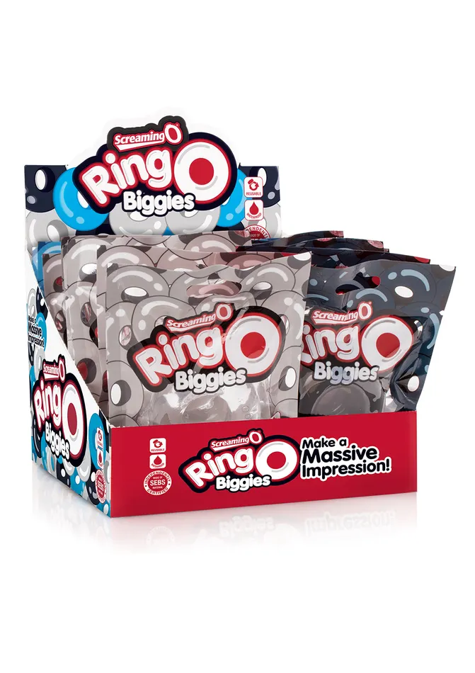 Vibrators Screaming O Ringo Biggies 18 Count POP Box Display Assorted