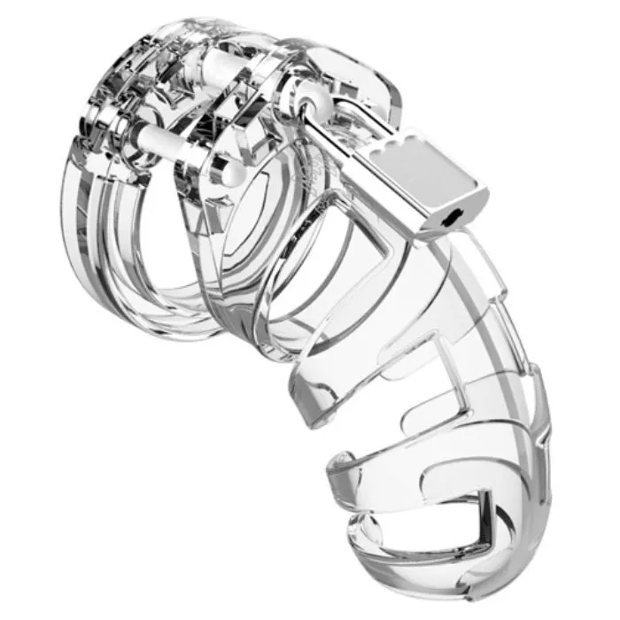 WIL Mancage Chastity Cage Clear 35inch Male Sex Toys
