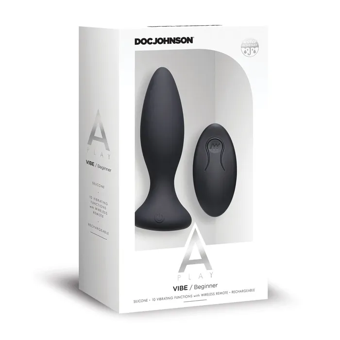A Play VIBE Rechargeable Silicone Anal Plug wRemote A Play Anal