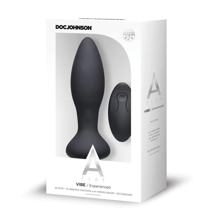 A Play VIBE Rechargeable Silicone Anal Plug wRemote A Play Anal
