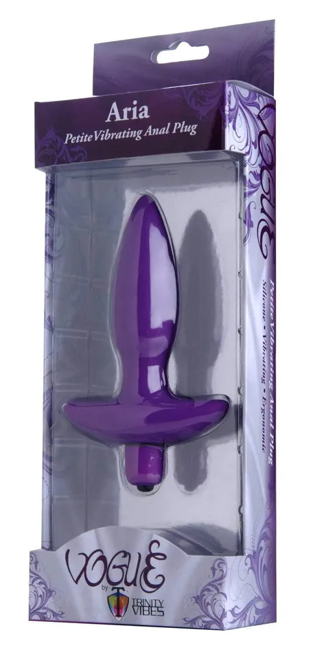 Aria Vibrating Silicone Anal Plug Small XR Brands Trinity Vibes Male Sex Toys Aria Vibrating Silicone Anal Plug Small XR Brands Trinity Vibes Male Sex Toys