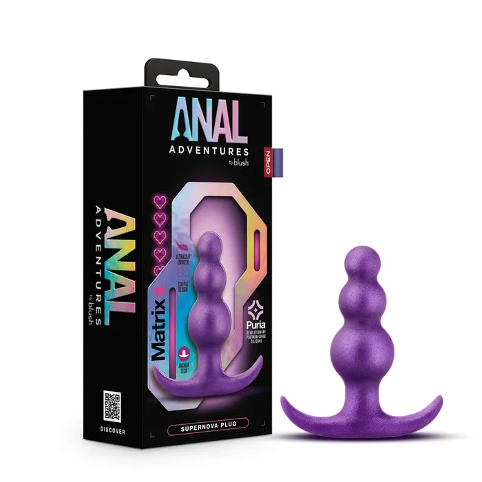 Blush Anal Anal Adventures Matrix Supernova Plug Galactic Purple