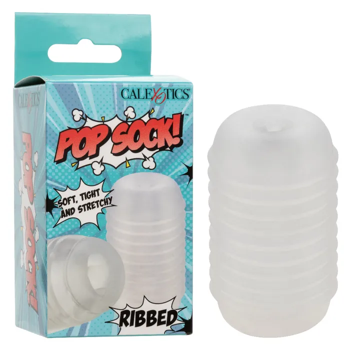 CalExotics Pop Sock Ribbed Clear Anal