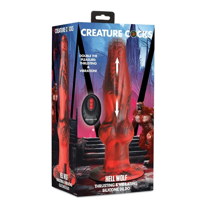 Creature Cocks Female Sex Toys Creature Cocks HellWolf Thrusting Vibrating Silicone Dildo Creature Cocks Female Sex Toys Creature Cocks HellWolf Thrusting Vibrating Silicone Dildo