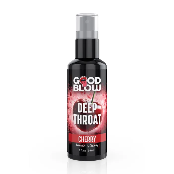 Deep Throat Spray 1oz Cherry XR Brands Master Series Male Sex Toys