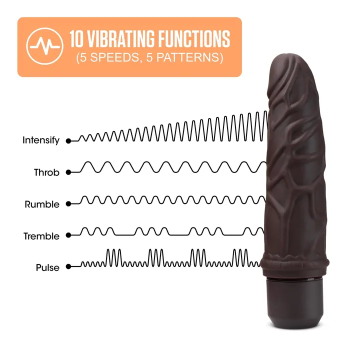 Dildos Blush Novelties Dr Skin Silicone Dr Robert 7 Inch Vibrating Dildo Brown Dildos Blush Novelties Dr Skin Silicone Dr Robert 7 Inch Vibrating Dildo Brown