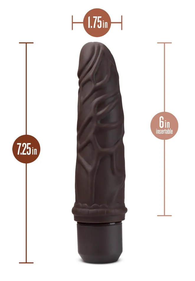 Dildos Blush Novelties Dr Skin Silicone Dr Robert 7 Inch Vibrating Dildo Brown Dildos Blush Novelties Dr Skin Silicone Dr Robert 7 Inch Vibrating Dildo Brown