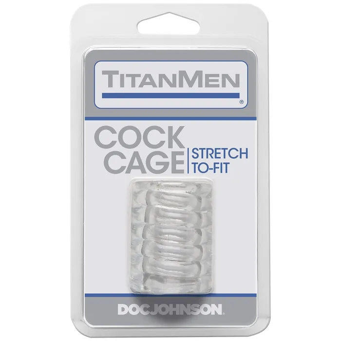 Doc Johnson Male Sex Toys Titanmen Cock Cage Clear Doc Johnson Male Sex Toys Titanmen Cock Cage Clear