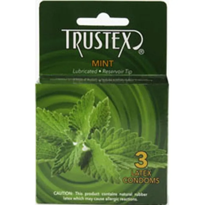 Enhancers Trustex Trustex Flavored Lubricated Condoms 3 Pack Mint