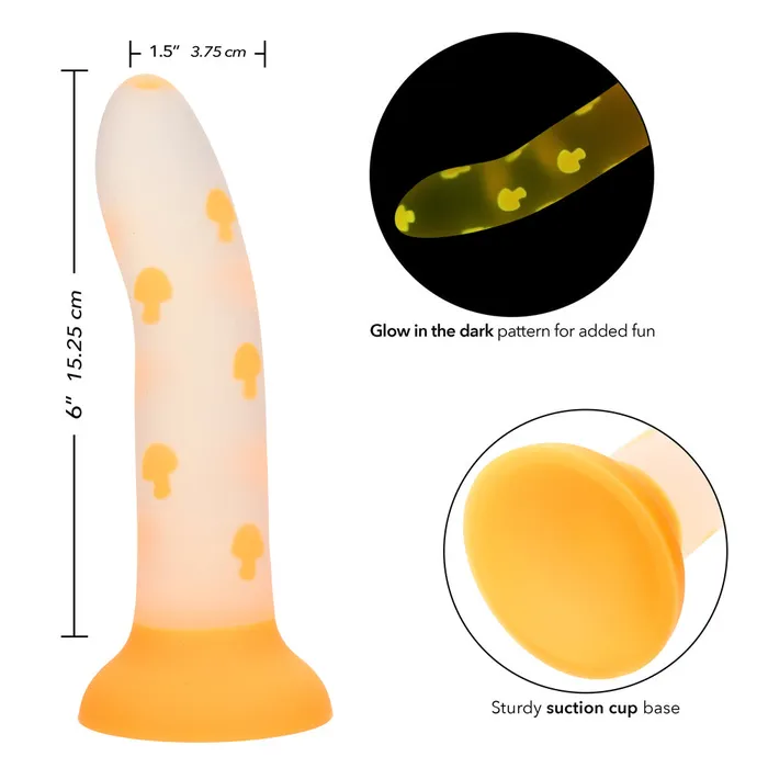 Glow Stick Mushroom Orange CalExotics Vibrators Glow Stick Mushroom Orange CalExotics Vibrators