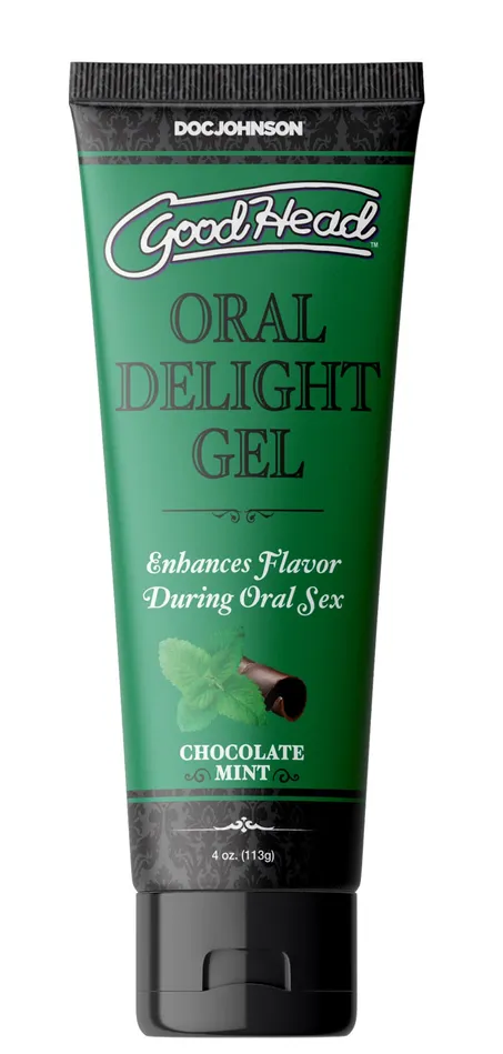 Goodhead Oral Delight Gel Chocolate Mint 4 Oz Doc Johnson Enhancers