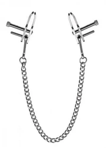 Kneel Nose to Genitals Kneeling Clamps XR Brands Master Series Vibrators