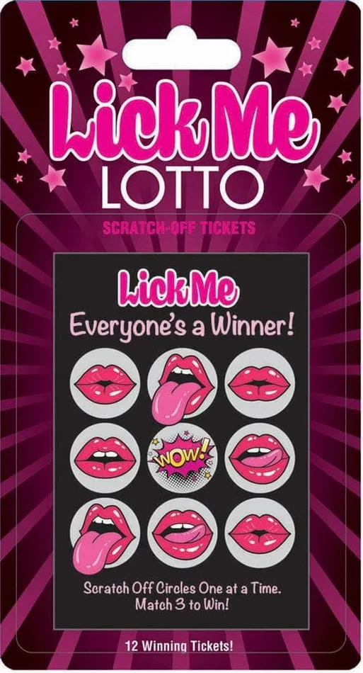 Lick Me Lotto 12 Winning Tickets Little Genie Vibrators