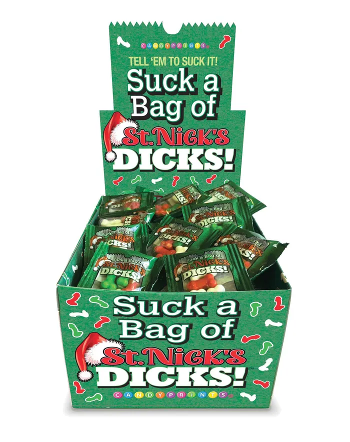 Little Genie Anal Suck a Bag of St Nicks Dicks Display of 100 Ct