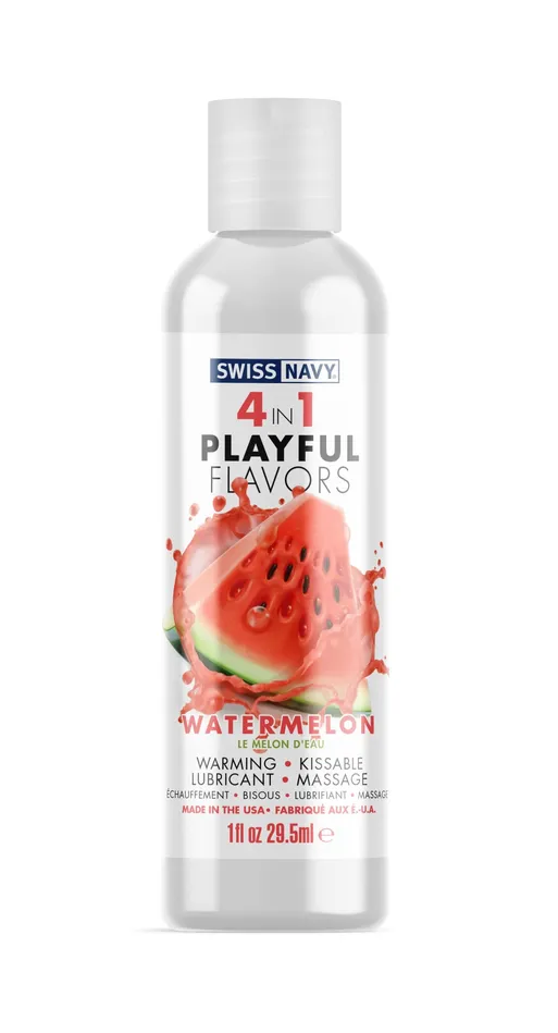 MD Science Lab Swiss Navy 4in1 Playful Flavors Watermelon 1 Oz Female Sex Toys MD Science Lab Swiss Navy 4in1 Playful Flavors Watermelon 1 Oz Female Sex Toys