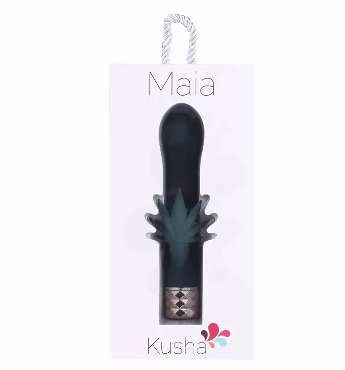 Maia Toys Kusha 420 Series Crystal Gems GSpot Vibrator Green Female Sex Toys Maia Toys Kusha 420 Series Crystal Gems GSpot Vibrator Green Female Sex Toys