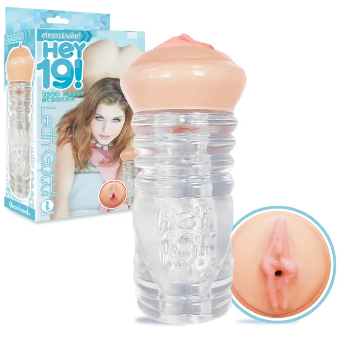 Male Sex Toys Hey 19 Clear Stroker Leah Gotti Icon Brands