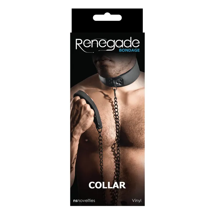 nsnovelties Anal Renegade Bondage Collar Black