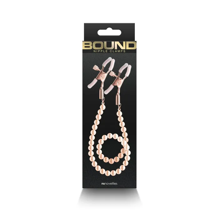 nsnovelties Vibrators Bound Nipple Clamps Dc1 Rose Gold