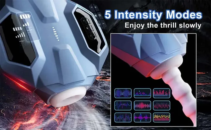 NyoKii Pre Order Male Sex Toys SVAKOM Dual Opening 5 Thrusting Sucking Male Stroker