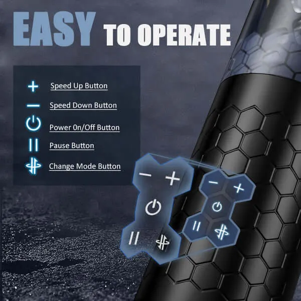 NyoKii Pre Order SWORDSMAN 10 Thrusting Spinning Suction Male Masturbator Male Sex Toys