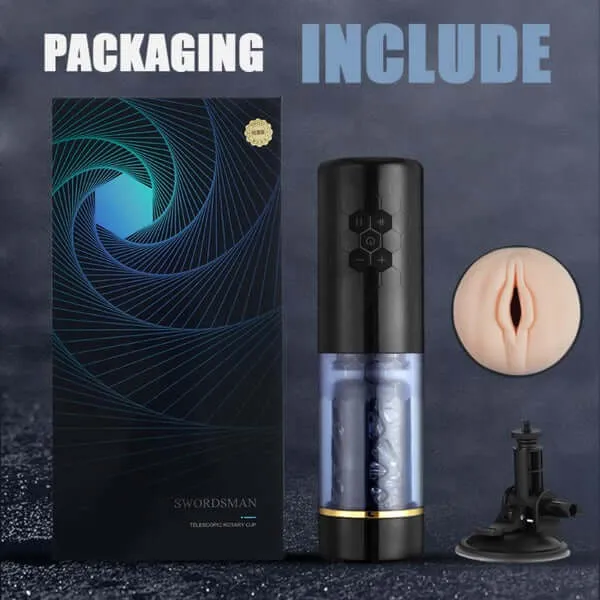 NyoKii Pre Order SWORDSMAN 10 Thrusting Spinning Suction Male Masturbator Male Sex Toys