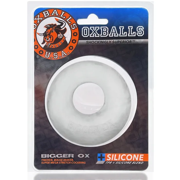 Oxballs Dildos Bigger Ox Cockring Clear Ice