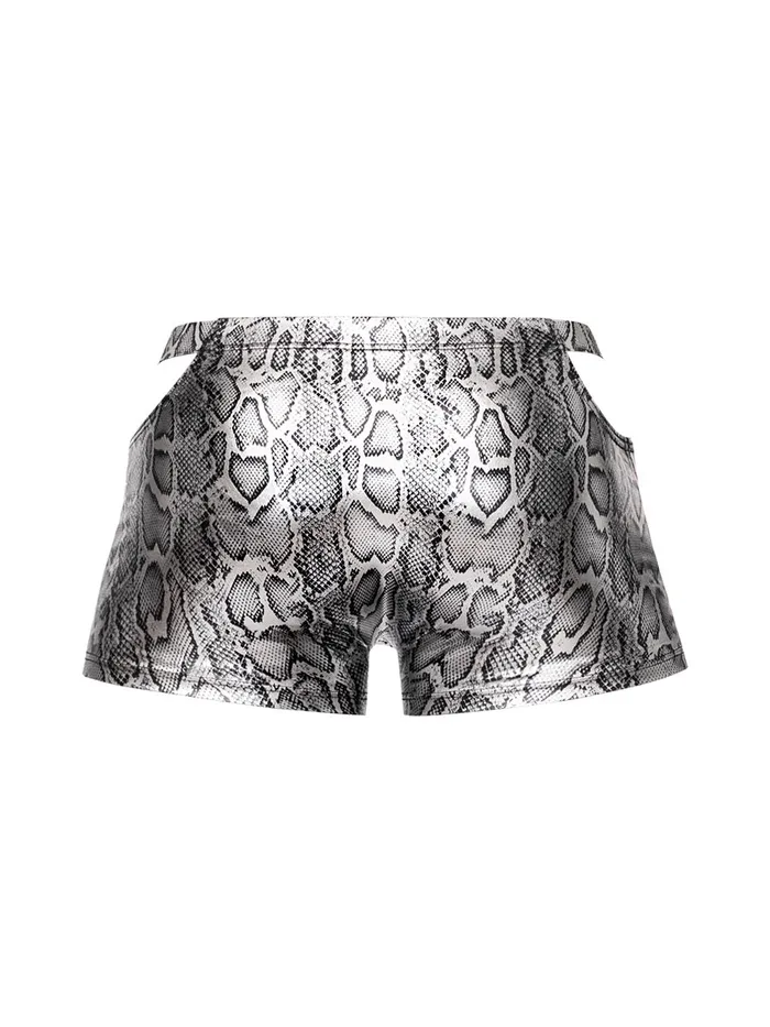 snaked Pouch Short Small Silverblack Male Power Anal snaked Pouch Short Small Silverblack Male Power Anal