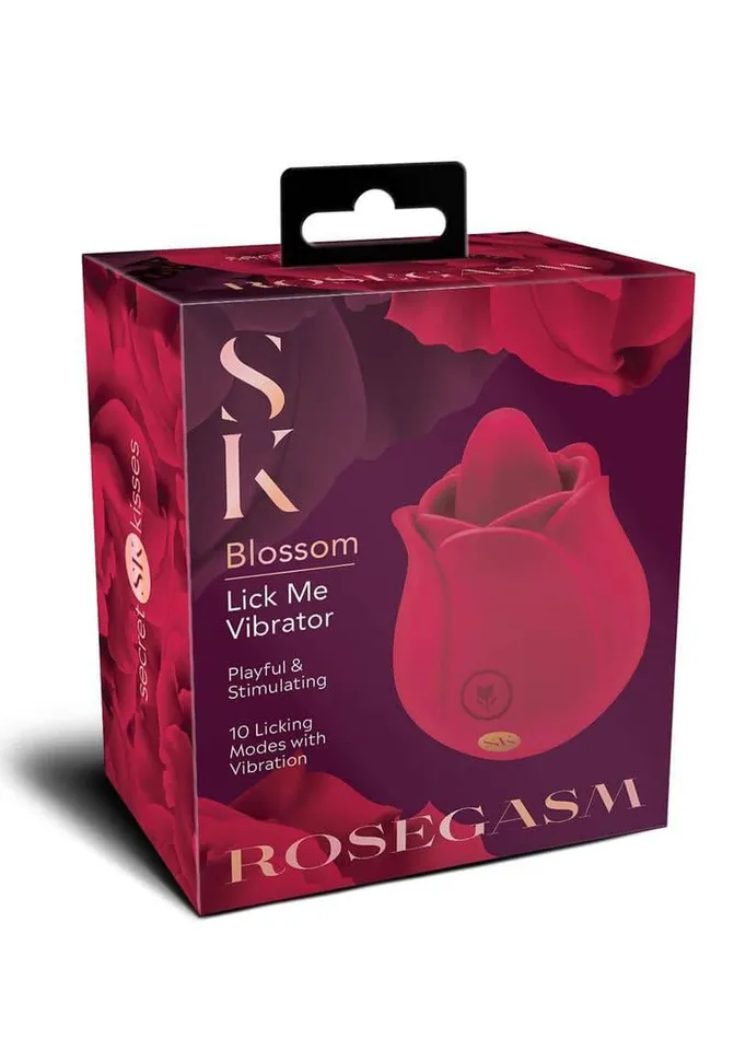 Secret Kisses Vibrators Rosegasm Rose Blossom Licker Red Secret Kisses Vibrators Rosegasm Rose Blossom Licker Red