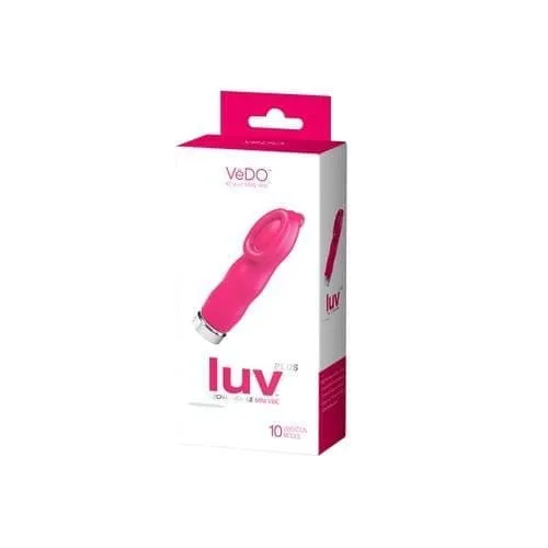 Vibrators Luv Plus Rechargeable Mini Vibe Hot in Bed Pink VeDO