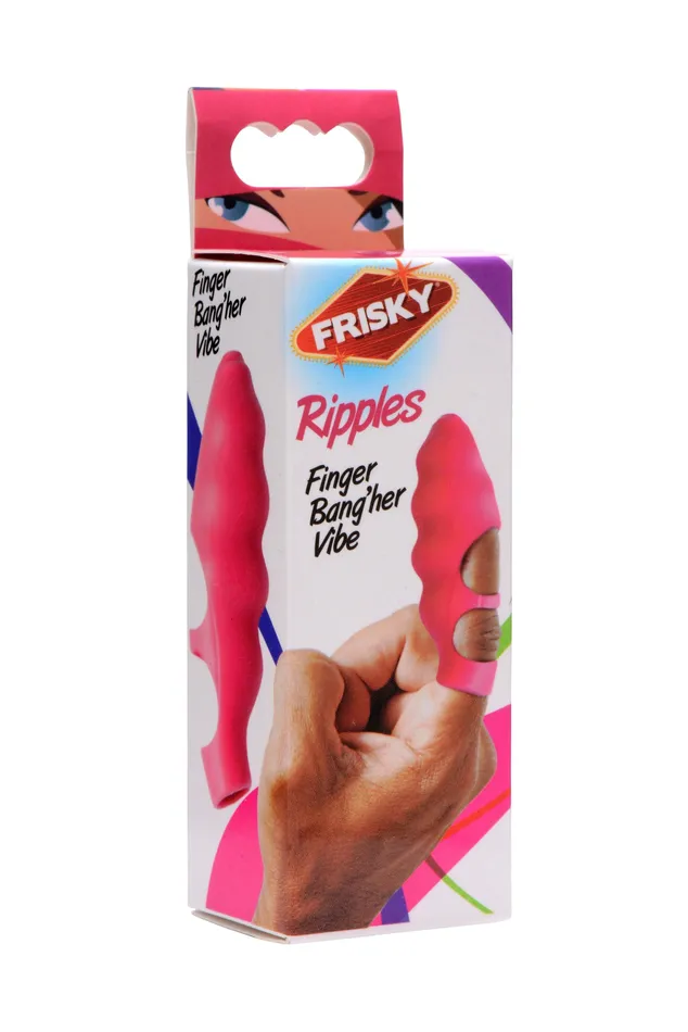 Vibrators Ripples Finger BangHer Vibe Pink XR Brands Frisky