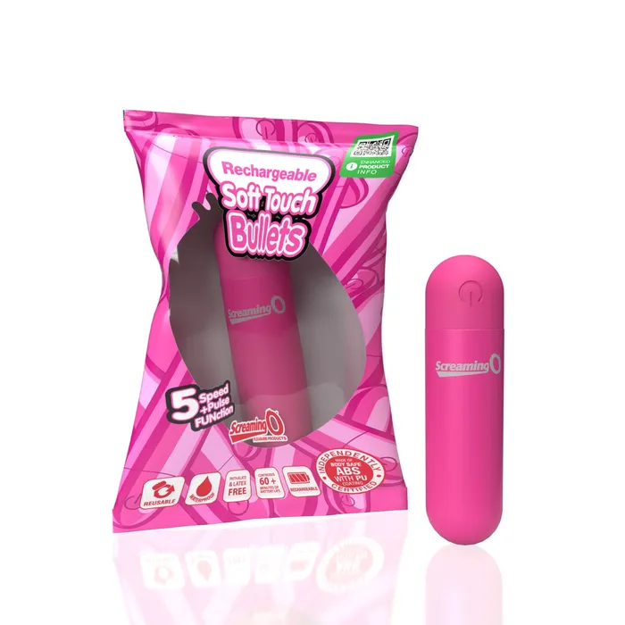 Vibrators Screaming O Screaming O Soft Touch Rechargeable Bullet Pink