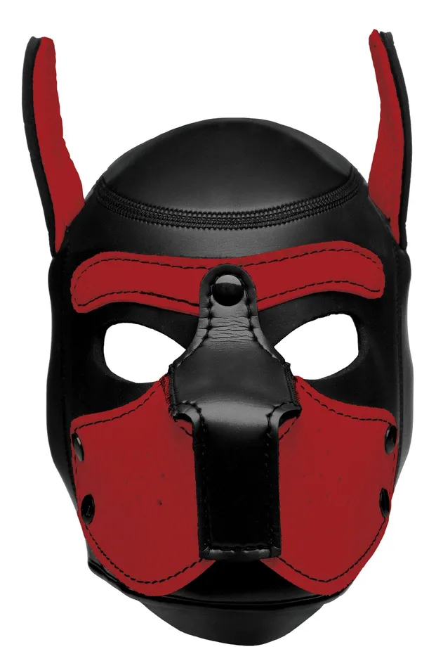 Vibrators Spike Neoprene Puppy Hood Red XR Brands Master Series