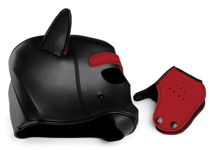 Vibrators Spike Neoprene Puppy Hood Red XR Brands Master Series Vibrators Spike Neoprene Puppy Hood Red XR Brands Master Series