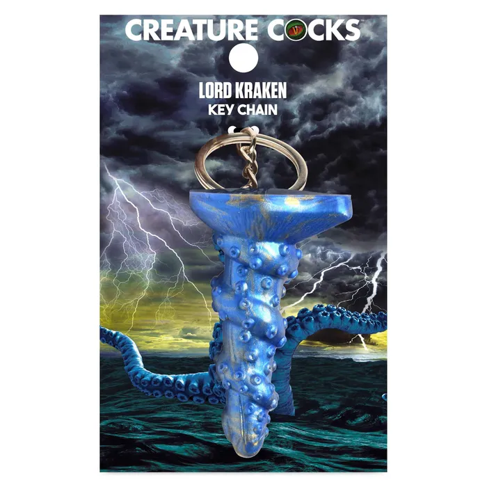 Vibrators XR Brands Creature Cocks Lord Kraken Keychain Blue