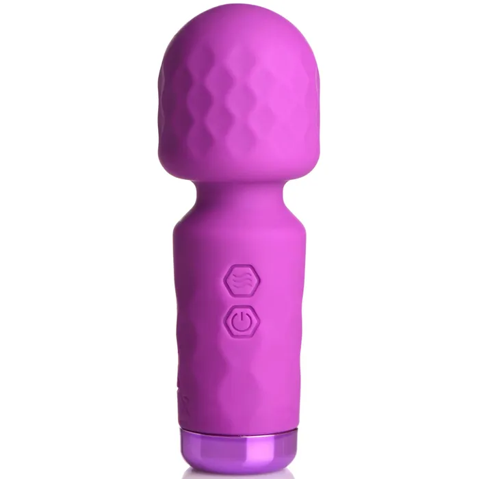 XR Brands Bang 10x Mini Silicone Wand Purple Vibrators XR Brands Bang 10x Mini Silicone Wand Purple Vibrators