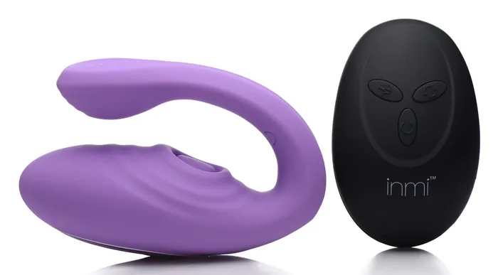 XR Brands inmi Vibrators 7x Pulse Pro Pulsating and Clit Stim Vibe With Remote
