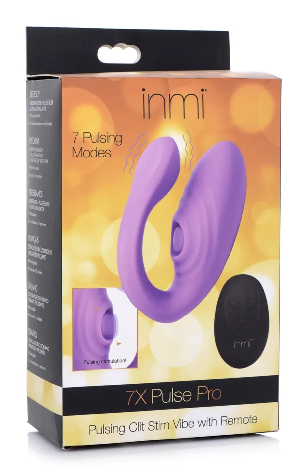XR Brands inmi Vibrators 7x Pulse Pro Pulsating and Clit Stim Vibe With Remote XR Brands inmi Vibrators 7x Pulse Pro Pulsating and Clit Stim Vibe With Remote